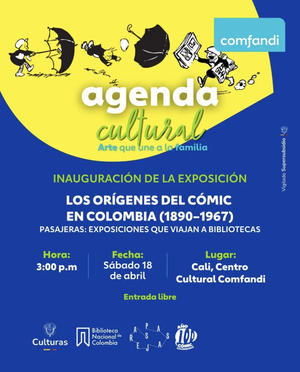 Inauguración de la exposición los Orígenes del cómic en Colombia
