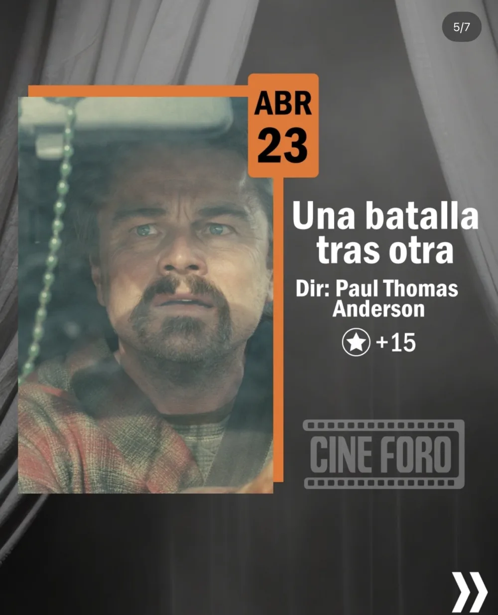 Proyección Una batalla tras otra