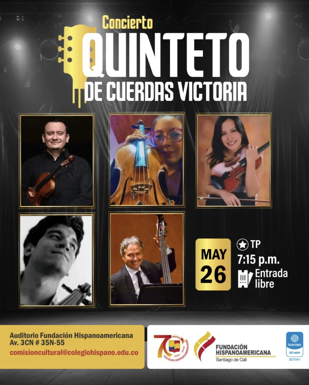 Concierto QUINTETO IDE CUERDAS VICTORIA